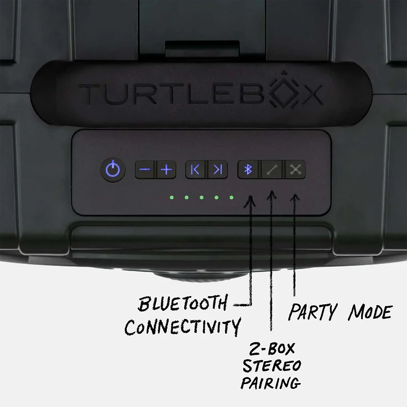 TurtleBox Gen 3 Green Portable Speaker