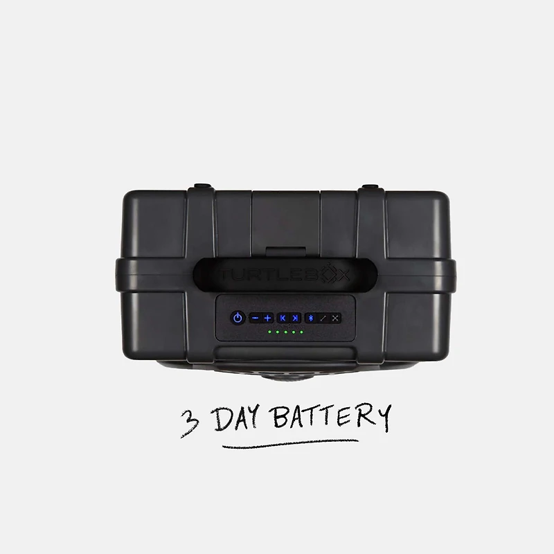 TurtleBox Gen 3 Gray Portable Speaker