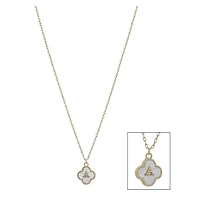 Mop Clover Initial Letter Necklace
