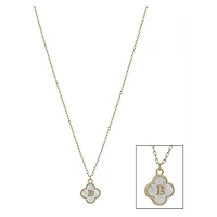 Mop Clover Initial Letter Necklace
