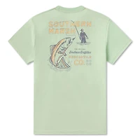 Retro Redfish Seawash Short Sleeve T-Shirt Seafoam