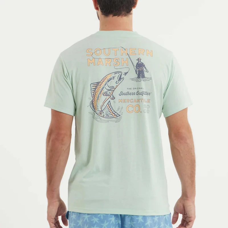 Retro Redfish Seawash Short Sleeve T-Shirt Seafoam