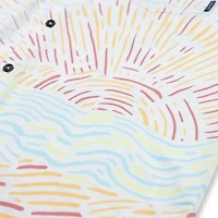 Men's Sun Burst Short Sleeve Button Down