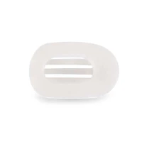 Coconut White Flat Oval Hair Clip