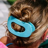Summer Sky Large Flat Oval Hair Clip