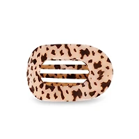 Blonde Tortoise Flat Oval Hair Clip