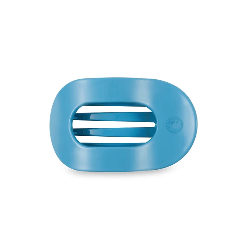 Summer Sky Medium Flat Oval Hair Clip