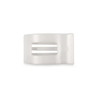 Flat Rectangle Hair Clip in Coconut