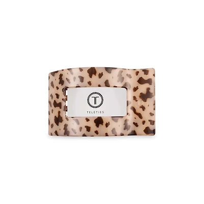 Flat Rectangle Hair Clip in Blonde Tortoise