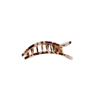 Flat Rectangle Hair Clip in Blonde Tortoise