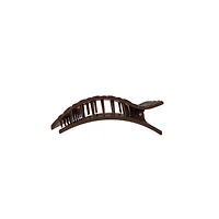 Medium Flat Rectangle Hair Clip in Truly Taupe