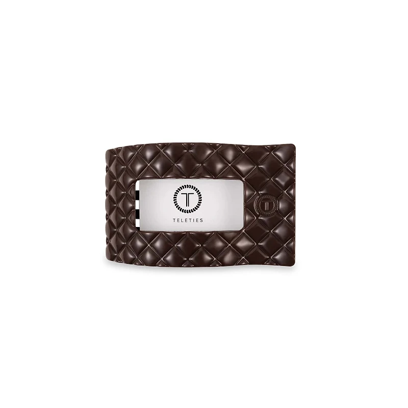 Medium Flat Rectangle Hair Clip in Truly Taupe