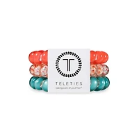 Coral Craze Large Hair Tie 3 Pack