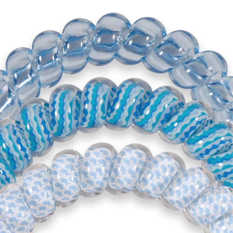 Summer Sky Large Hair Tie 3 Pack