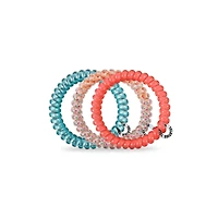 Coral Craze Small Hair Tie 3 Pack