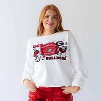 Women's UGA Layer Patch Crewneck Sweatshirt