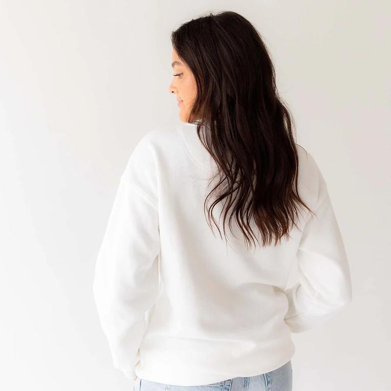 Women's UGA Chenille Mascot Patch Crewneck Sweatshirt