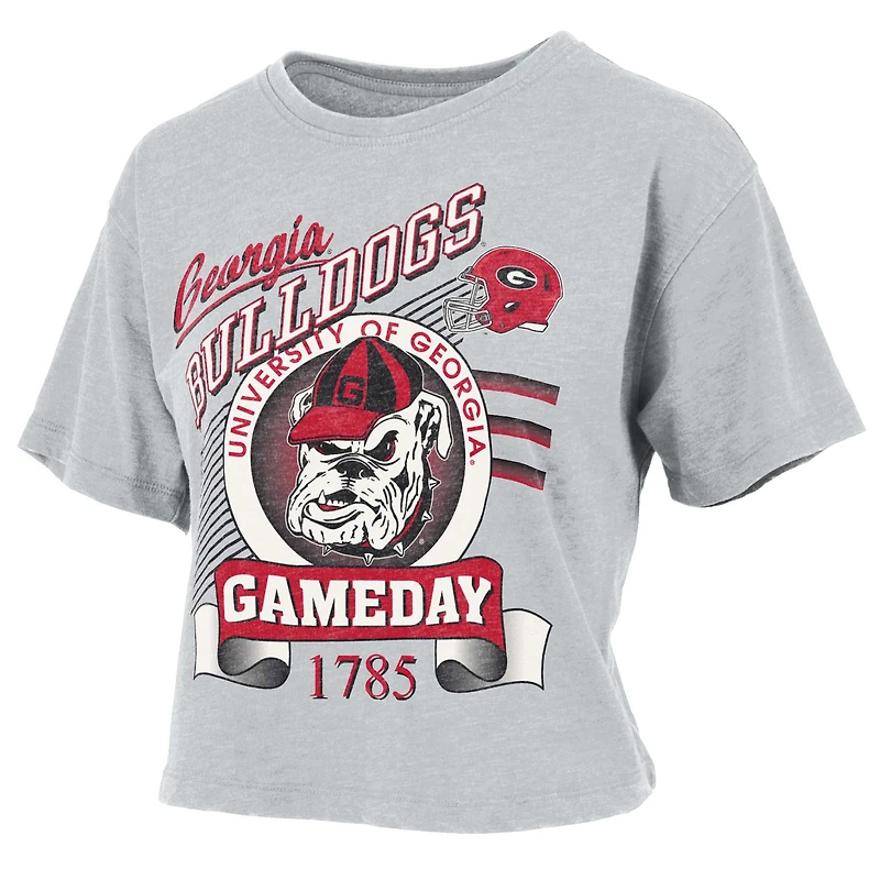 UGA Vintage Gameday Cropped Short Sleeve T-Shirt