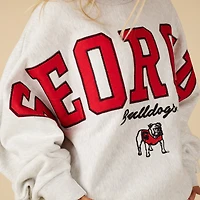 UGA Big Text Oversized Sweatshirt