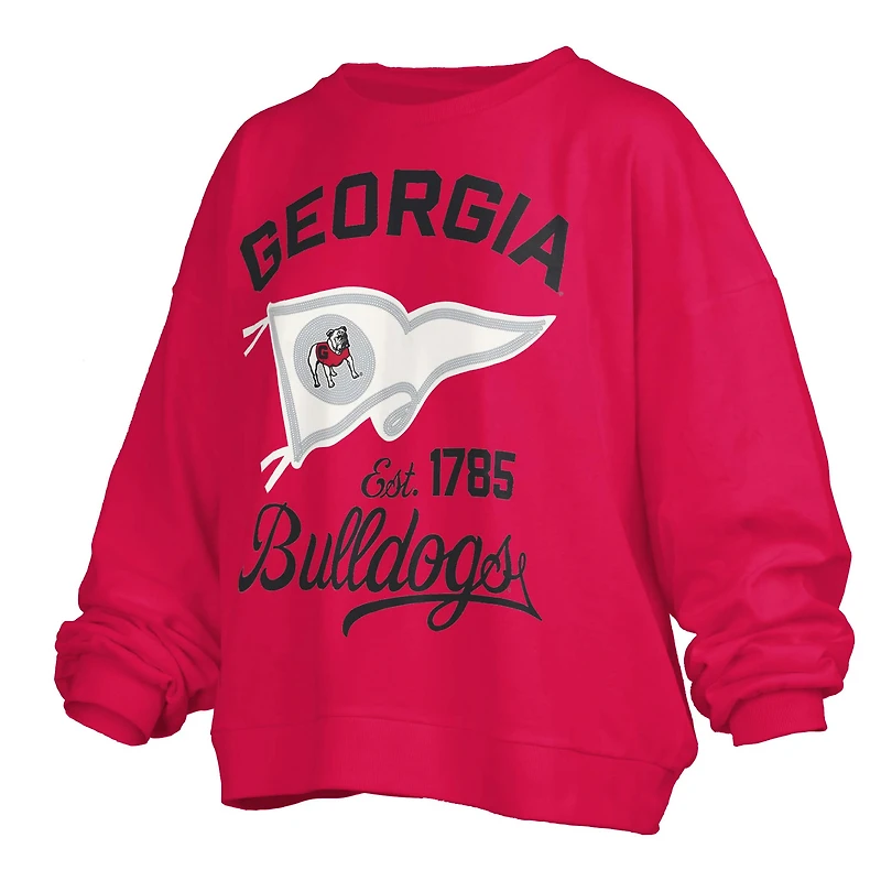 UGA Flag Puff Crewneck Sweatshirt
