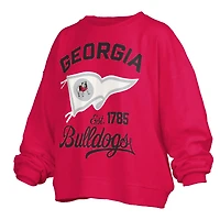 UGA Flag Puff Crewneck Sweatshirt