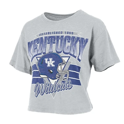 UK Helmet Stripes Cropped Short Sleeve T-Shirt