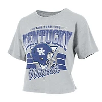 UK Helmet Stripes Cropped Short Sleeve T-Shirt