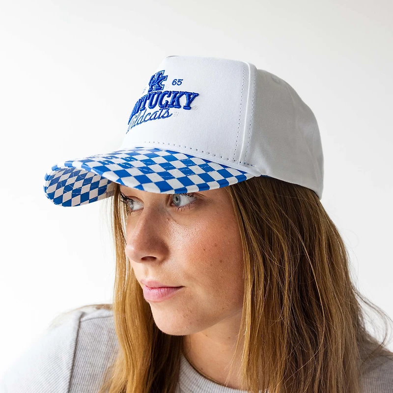 UK Checkered Canvas Trucker Hat