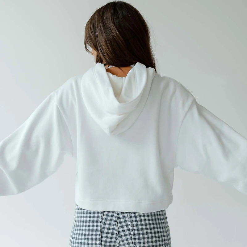 Women's UK Layer Patch Cropped Hoodie