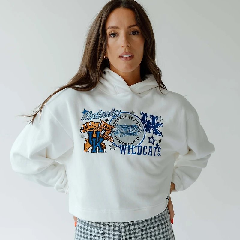 Women's UK Layer Patch Cropped Hoodie