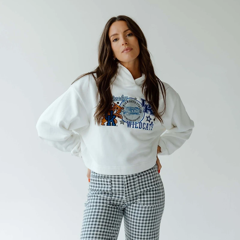 Women's UK Layer Patch Cropped Hoodie