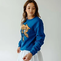Women's UK Mascot Chenille Patch Crewneck Sweatshirt