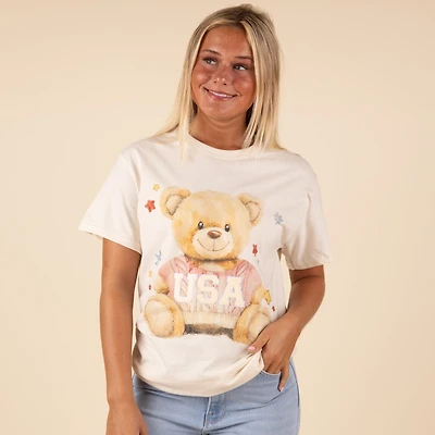 USA Teddy Bear Short Sleeve T-Shirt
