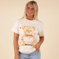 USA Teddy Bear Short Sleeve T-Shirt