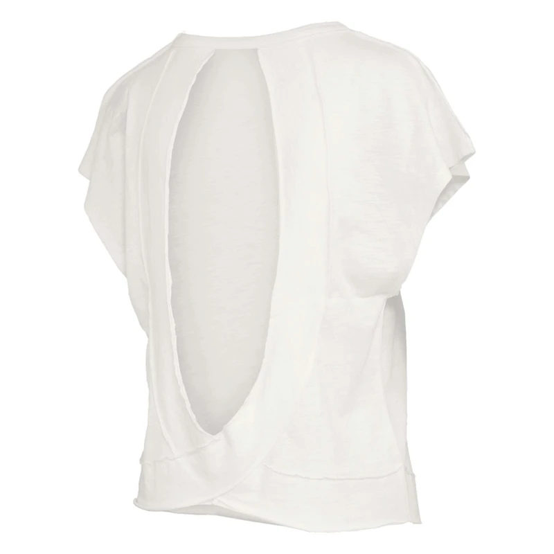 South Carolina Open Back Slub Short Sleeve Top