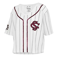 Carolina Gamecocks Baseball Stripe Sequin Short Sleeve T-Shirt