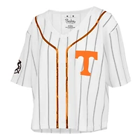 Tennessee Volunteers Baseball Stripe Sequin Short Sleeve T-Shirt