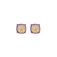 Tiger Raised Stud Earrings