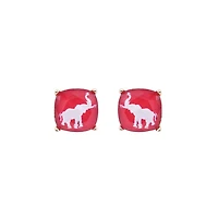 Elephant Raised Stud Earrings
