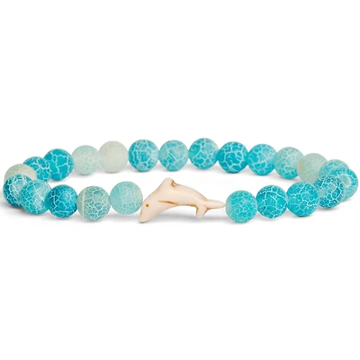 The Odyssey Dolphin Tracking Bracelet in Aqua