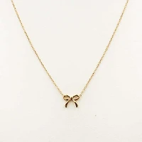 Mini Bow Gold Necklace