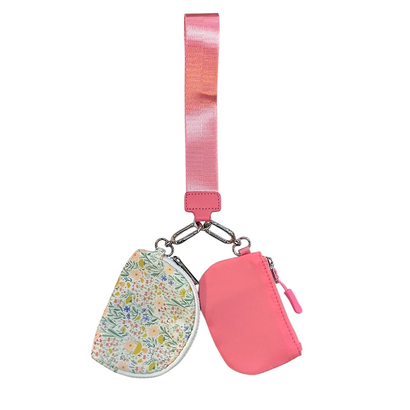 Printed Duel Wristlet Keychain