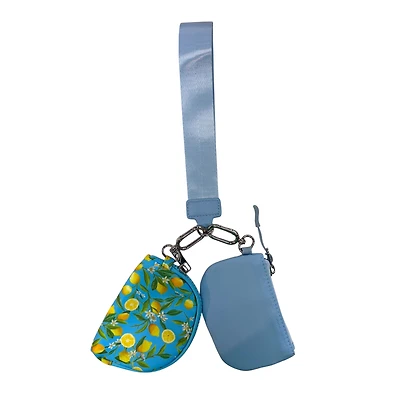 Printed Duel Wristlet Keychain