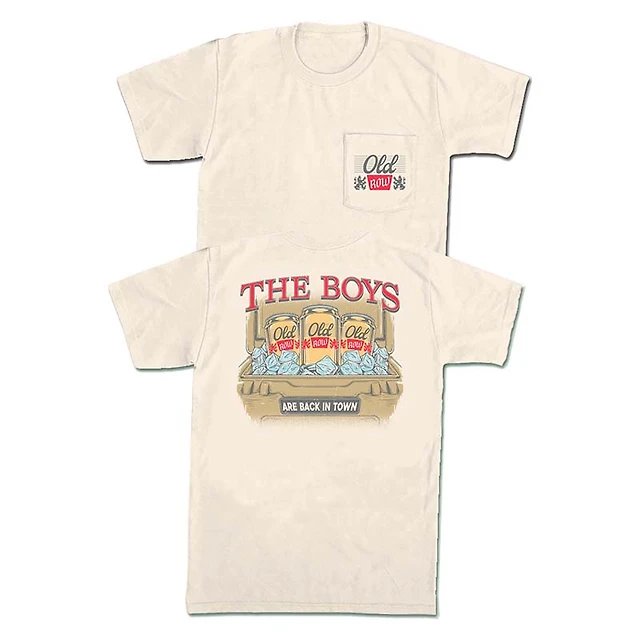 The Boys Are Back Town Pocket Short Sleeve T-Shirt
