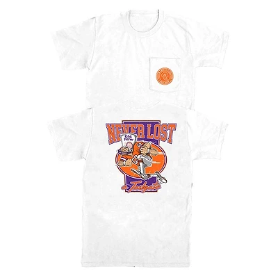Never Lost A Tailgate Short Sleeve T-Shirt Orange and Purple