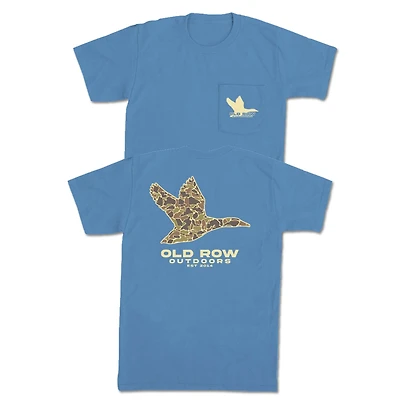 Outdoors Flying Duck Short Sleeve T-Shirt Washed Denim