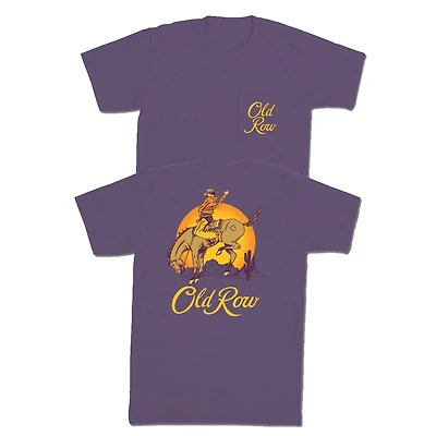 Crown Cowboy Short Sleeve T-Shirt Wine