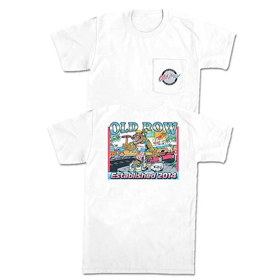 Wolf Beach Beer Short Sleeve T-Shirt White