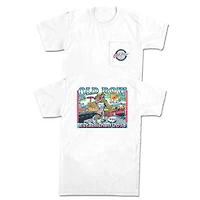 Wolf Beach Beer Short Sleeve T-Shirt White