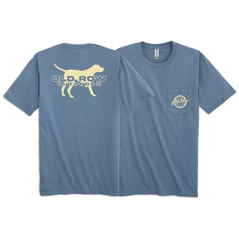 Outdoors Dog Short Sleeve T-Shirt Slate